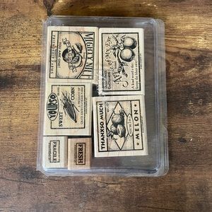 Rare Stampin’ Up Fruit and Vegetable Label Stamps